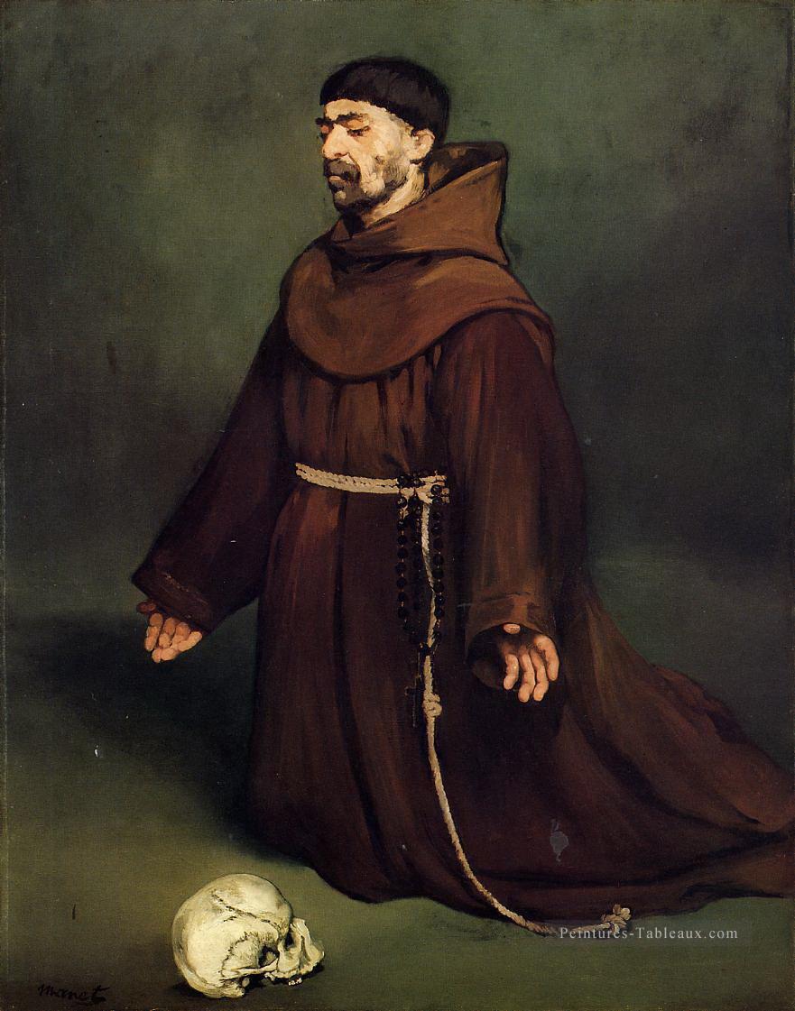 Le moine à la prière Édouard Manet Peintures à l'huile